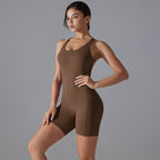 Womens Training Yoga 80% nylon 20% spandex Bodysuit Y-7066 print logo 25
