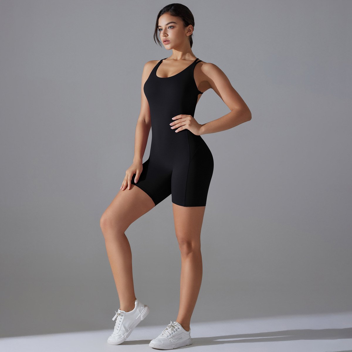 Womens Training Yoga 80% nylon 20% spandex Bodysuit Y-7066 print logo 42