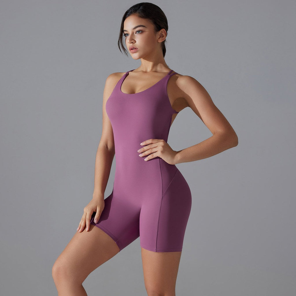Womens Training Yoga 80% nylon 20% spandex Bodysuit Y-7066 print logo 66