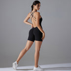 Womens Training Yoga 80% nylon 20% spandex Bodysuit Y-7066 print logo 38