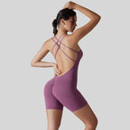 Womens Training Yoga 80% nylon 20% spandex Bodysuit Y-7066 print logo 2