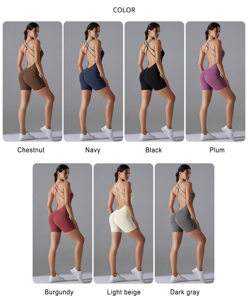 Womens Training Yoga 80% nylon 20% spandex Bodysuit Y-7066 print logo 14