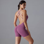 Womens Training Yoga 80% nylon 20% spandex Bodysuit Y-7066 print logo 63