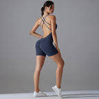 Womens Training Yoga 80% nylon 20% spandex Bodysuit Y-7066 print logo 31