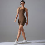 Womens Training Yoga 80% nylon 20% spandex Bodysuit Y-7066 print logo 19