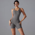 Womens Training Yoga 80% nylon 20% spandex Bodysuit Y-7066 print logo 15