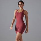 Womens Training Yoga 80% nylon 20% spandex Bodysuit Y-7066 print logo 79