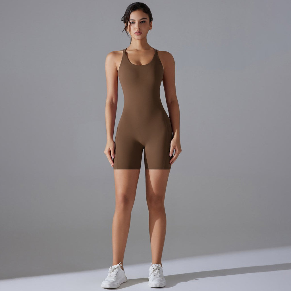 Womens Training Yoga 80% nylon 20% spandex Bodysuit Y-7066 print logo 16