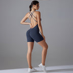Womens Training Yoga 80% nylon 20% spandex Bodysuit Y-7066 print logo 28