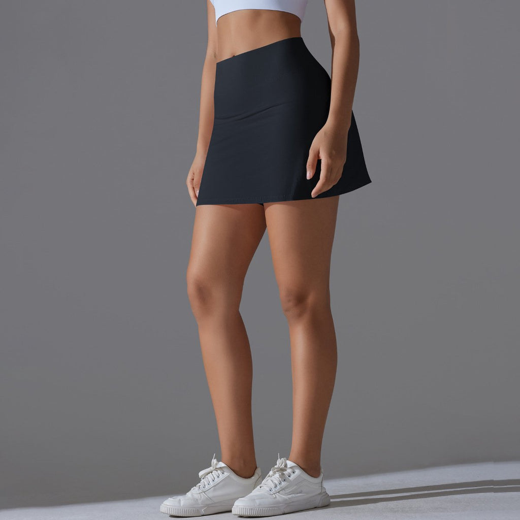 Womens Casual Sportswear 93%Nylon 7%Spandex Skirts Y-7067 print logo 37