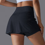 Womens Casual Sportswear 93%Nylon 7%Spandex Skirts Y-7067 print logo 41