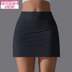 Womens Casual Sportswear 93%Nylon 7%Spandex Skirts Y-7067 print logo 17