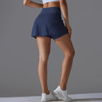 Womens Casual Sportswear 93%Nylon 7%Spandex Skirts Y-7067 print logo 22