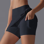 Womens Casual Sportswear 93%Nylon 7%Spandex Skirts Y-7067 print logo 42