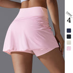 Womens Casual Sportswear 93%Nylon 7%Spandex Skirts Y-7067 print logo 7