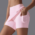 Womens Casual Sportswear 93%Nylon 7%Spandex Skirts Y-7067 print logo 55