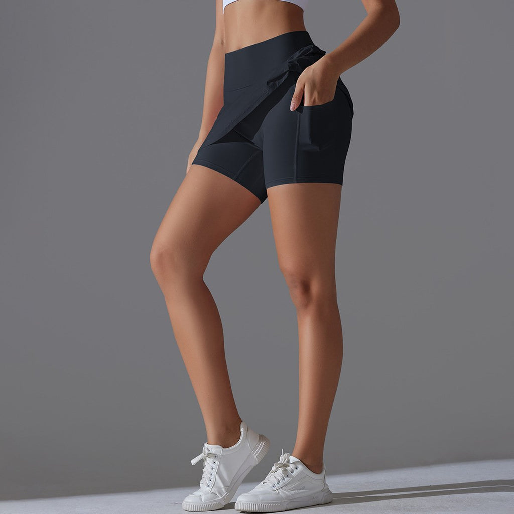 Womens Casual Sportswear 93%Nylon 7%Spandex Skirts Y-7067 print logo 36