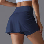 Womens Casual Sportswear 93%Nylon 7%Spandex Skirts Y-7067 print logo 28