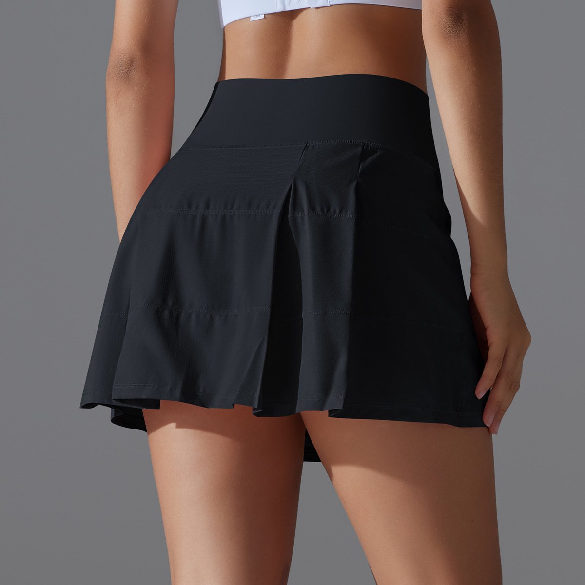 Womens Sportswear Tennis 75%Nylon 25%Spandex Skirts Y-7068 print logo 49