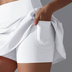 Womens Sportswear Tennis 75%Nylon 25%Spandex Skirts Y-7068 print logo 33