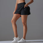 Womens Sportswear Tennis 75%Nylon 25%Spandex Skirts Y-7068 print logo 38
