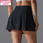Womens Sportswear Tennis 75%Nylon 25%Spandex Skirts Y-7068 print logo 14