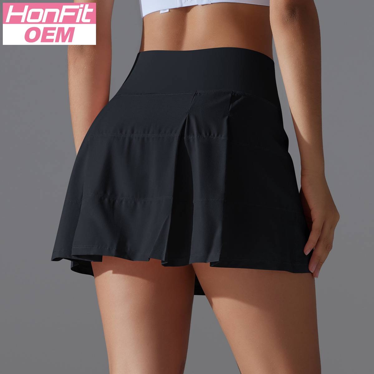 Womens Sportswear Tennis 75%Nylon 25%Spandex Skirts Y-7068 print logo 14