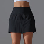 Womens Sportswear Tennis 75%Nylon 25%Spandex Skirts Y-7068 print logo 42