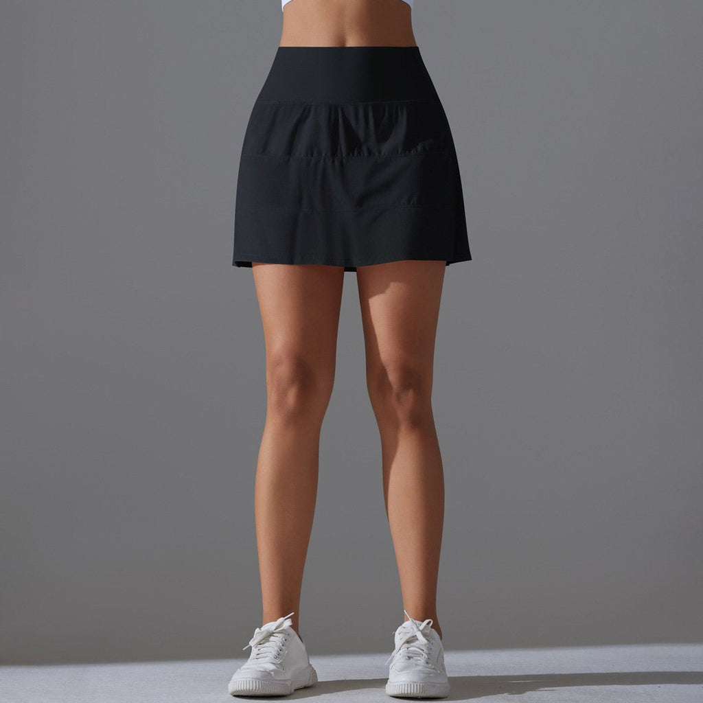Womens Sportswear Tennis 75%Nylon 25%Spandex Skirts Y-7068 print logo 34