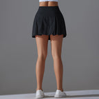 Womens Sportswear Tennis 75%Nylon 25%Spandex Skirts Y-7068 print logo 36