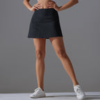 Womens Sportswear Tennis 75%Nylon 25%Spandex Skirts Y-7068 print logo 40