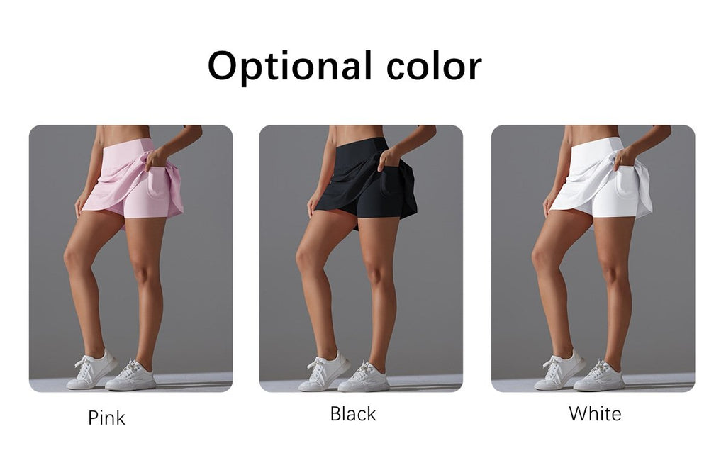 Womens Sportswear Tennis 75%Nylon 25%Spandex Skirts Y-7068 print logo 16