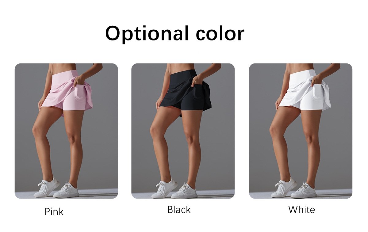 Womens Sportswear Tennis 75%Nylon 25%Spandex Skirts Y-7068 print logo 16