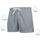 Mens Gym Sports 90% polyester 10% spandex Shorts Y-B66D print logo 17