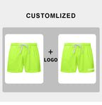 Mens Gym Sports 90% polyester 10% spandex Shorts Y-B66D print logo 37