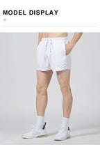 Mens Gym Sports 90% polyester 10% spandex Shorts Y-B66D print logo 47