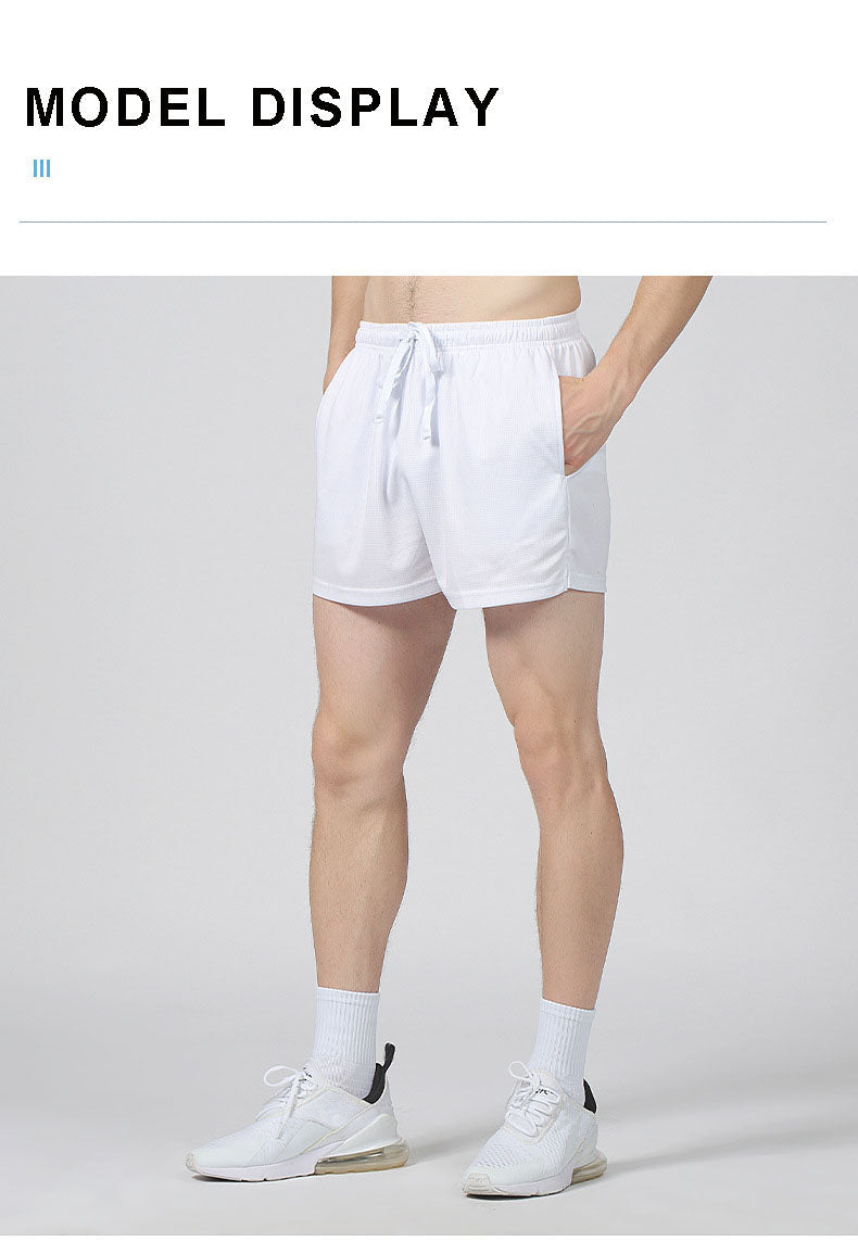 Mens Gym Sports 90% polyester 10% spandex Shorts Y-B66D print logo 47