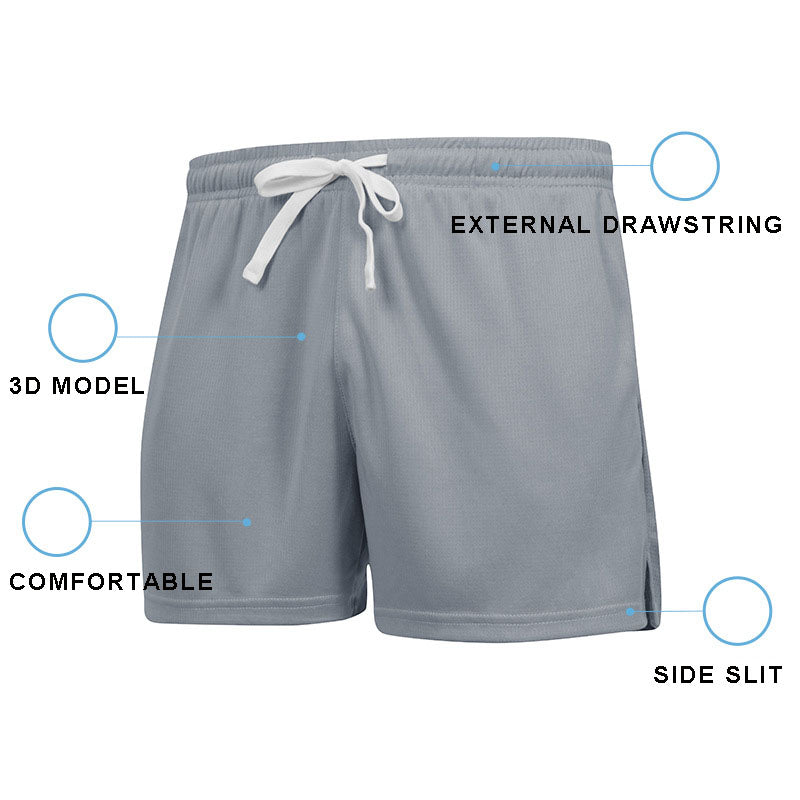 Mens Gym Sports 90% polyester 10% spandex Shorts Y-B66D print logo 16