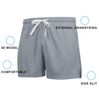 Mens Gym Sports 90% polyester 10% spandex Shorts Y-B66D print logo 16