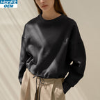 Womens Fitness Workout 95% cotton 5%polyester Sweatshirt Y21CSA3628Y print logo 14