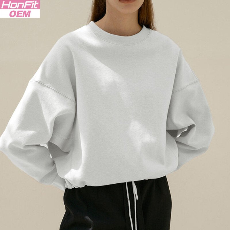 Womens Fitness Workout 95% cotton 5%polyester Sweatshirt Y21CSA3628Y print logo 6