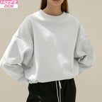 Womens Fitness Workout 95% cotton 5%polyester Sweatshirt Y21CSA3628Y print logo 6
