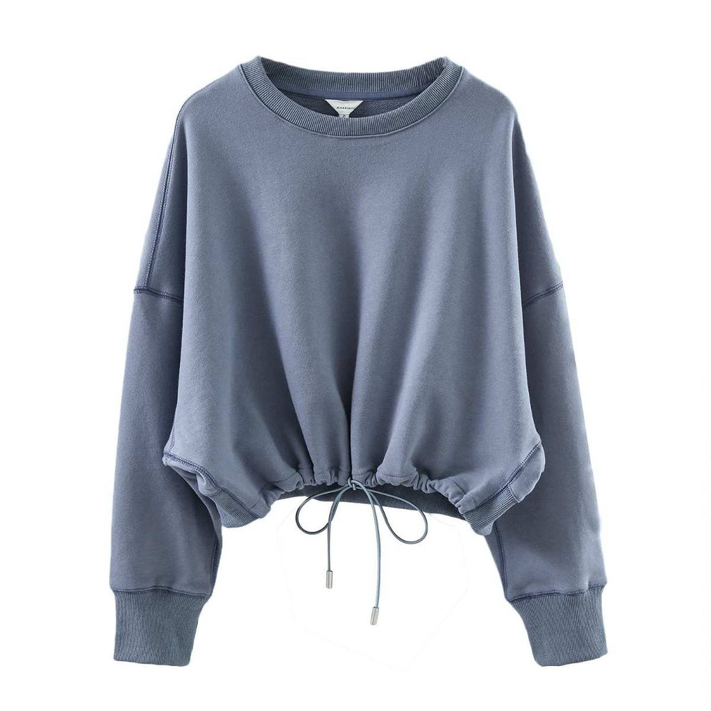 Womens Fitness Workout 95% cotton 5%polyester Sweatshirt Y21CSA3628Y print logo 18