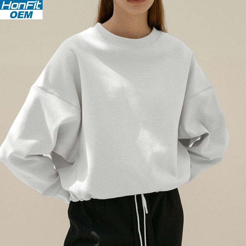 Womens Fitness Workout 95% cotton 5%polyester Sweatshirt Y21CSA3628Y print logo 11