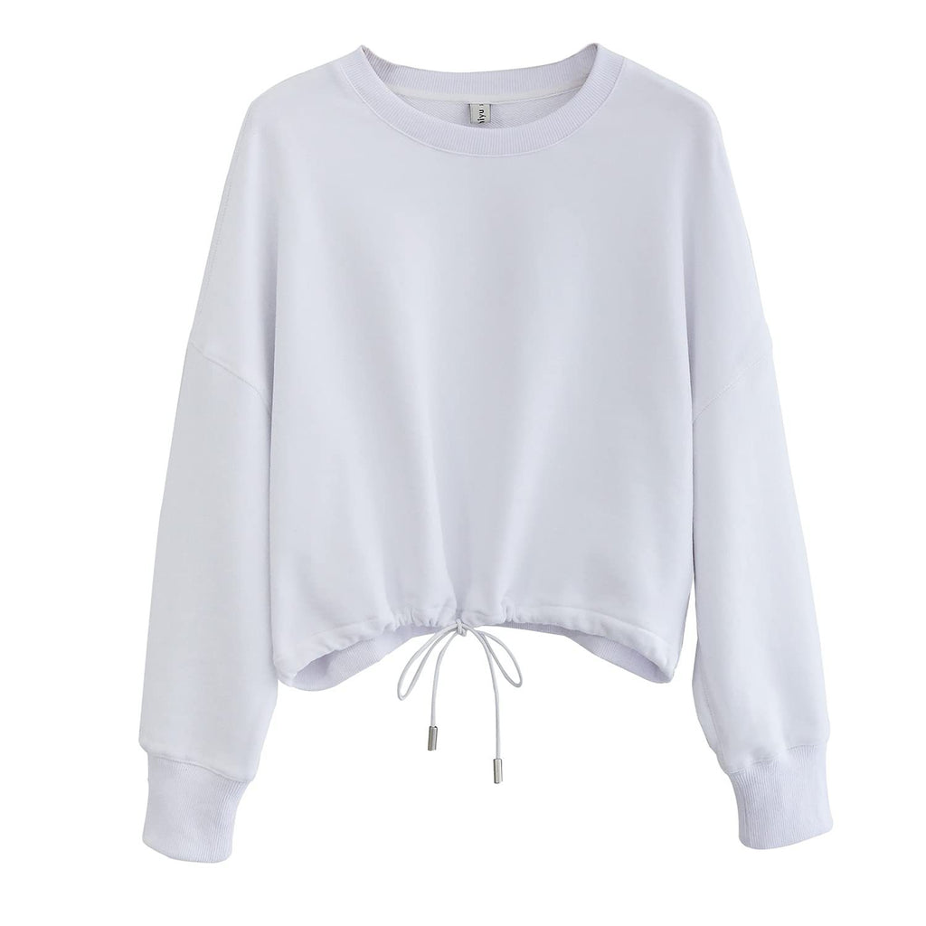 Womens Fitness Workout 95% cotton 5%polyester Sweatshirt Y21CSA3628Y print logo 15