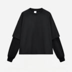 Mens Oversized 100%cotton LONG SLEEVE Shirts Y6312