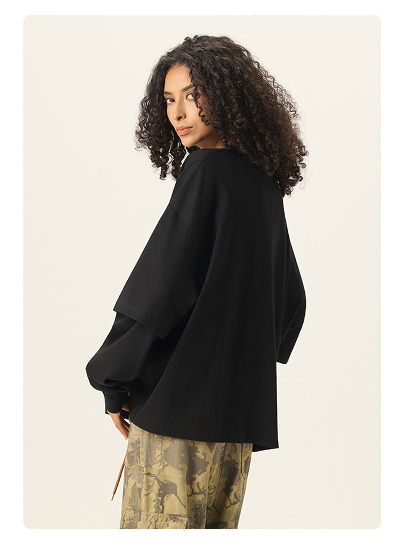 Mens Oversized 100%cotton LONG SLEEVE Shirts Y6312