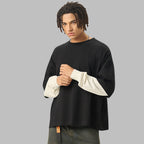 Mens Oversized 100%cotton LONG SLEEVE Shirts Y6312
