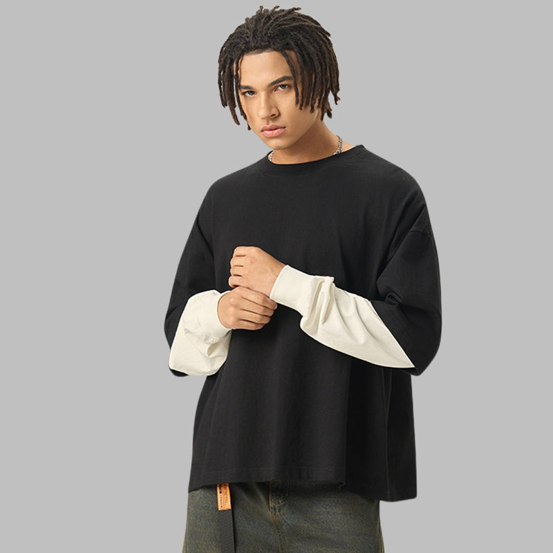Mens Oversized 100%cotton LONG SLEEVE Shirts Y6312