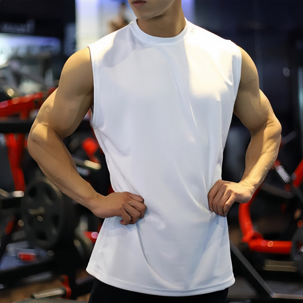 Mens Gym Training 95%cotton5%Spandex Tank Top YB009